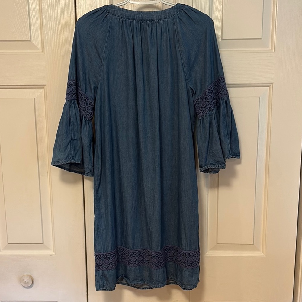 EUC Crown & Ivy Blue Long Sleeve Dress - Picture 6 of 6